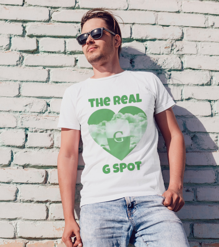 The Real G Spot Green Heart Cloud Pint T-Shirt