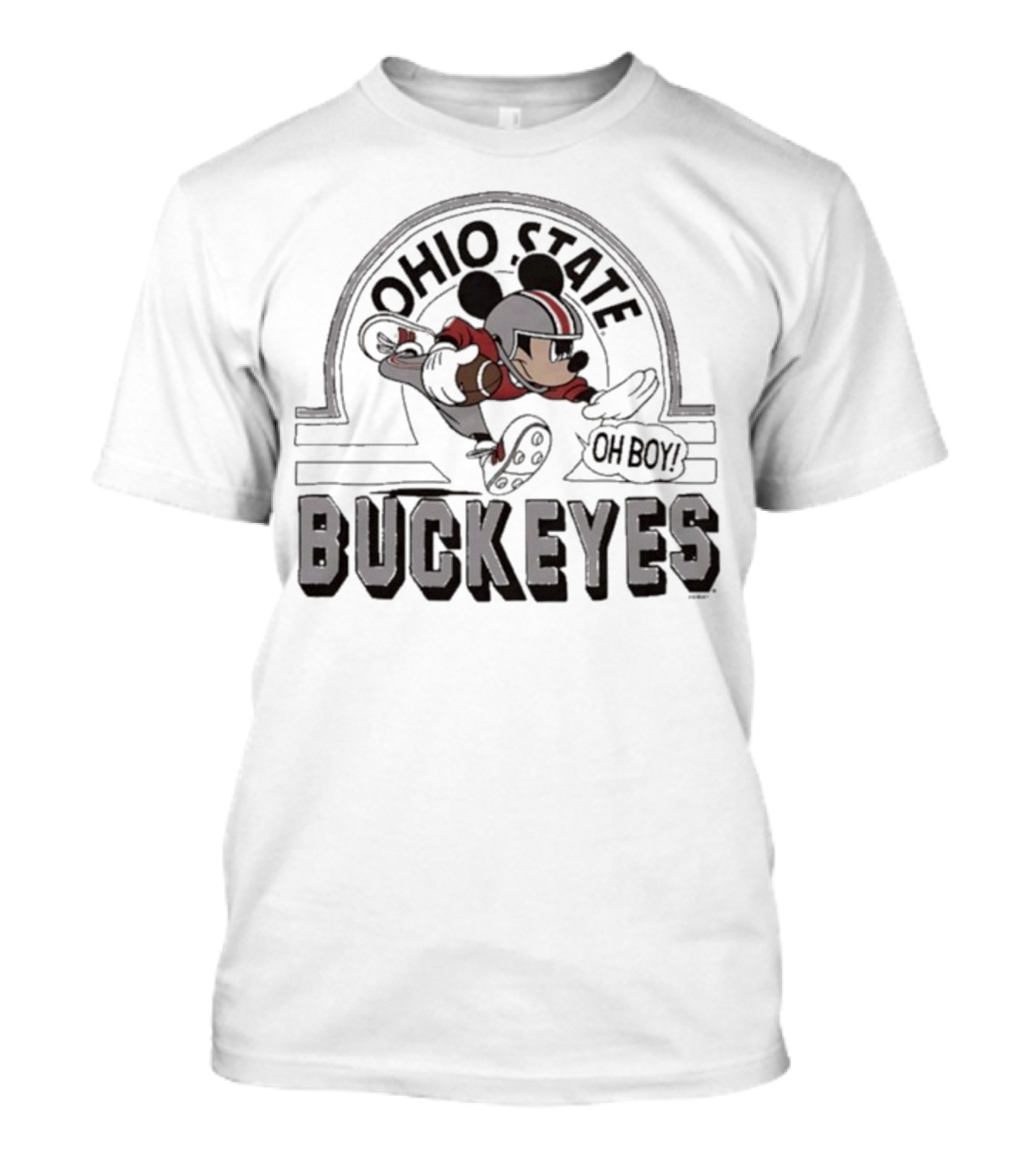 Mickey Mouse Ohio State Buckeyes Oh Boy Disney Football Fan Icon T-Shirt