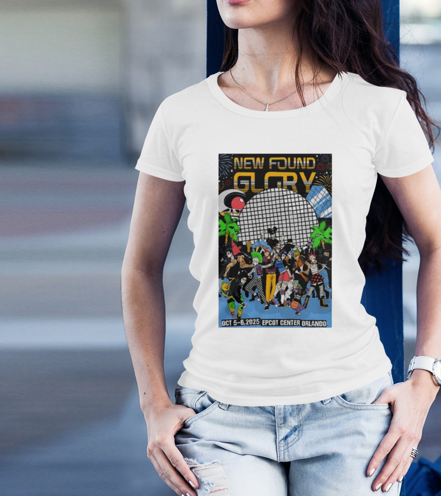 New Found Glory Epcot Center Orlando Oct 5-6 2025 Event Celebration T-Shirt