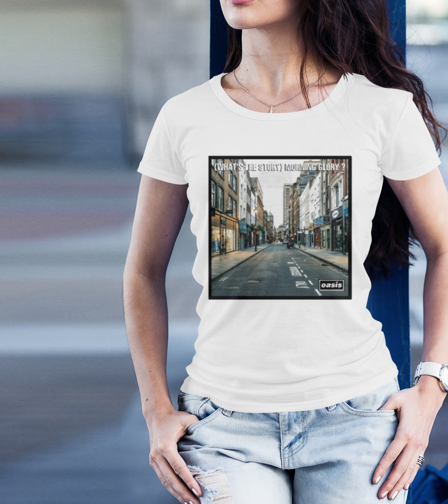 Oasis What's The Story Morning Glory Berwick Street Album Art Classic Scene T-Shirt