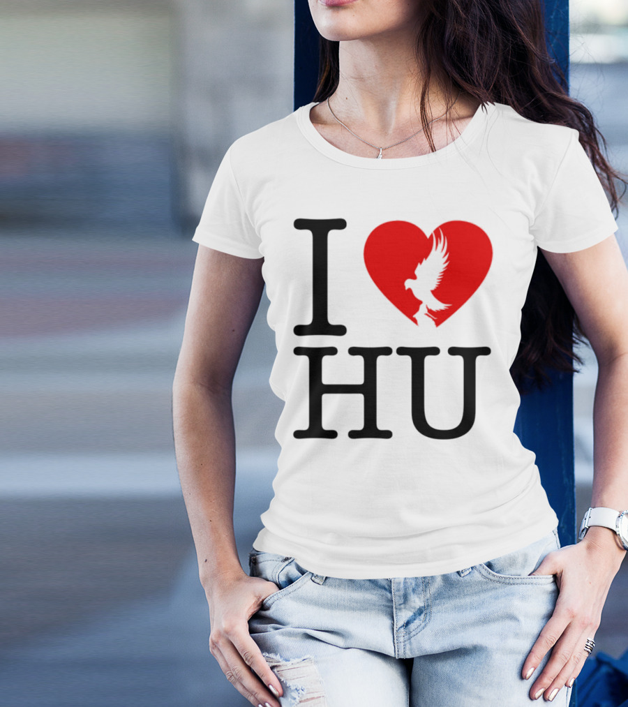 Hollywood Undead Spring 2025 I Love HU Heart And Eagle Icon T-Shirt