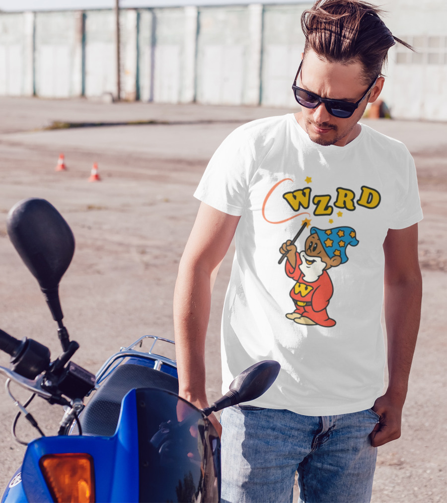 Kid Cudi WZRD Cartoon Wizard Wand Stars T-Shirt