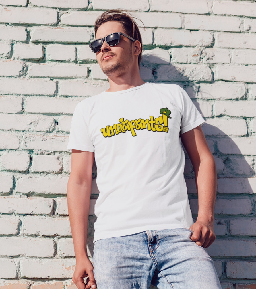 Podmeetsworldshow Undapants Retro Cartoon Style T-Shirt