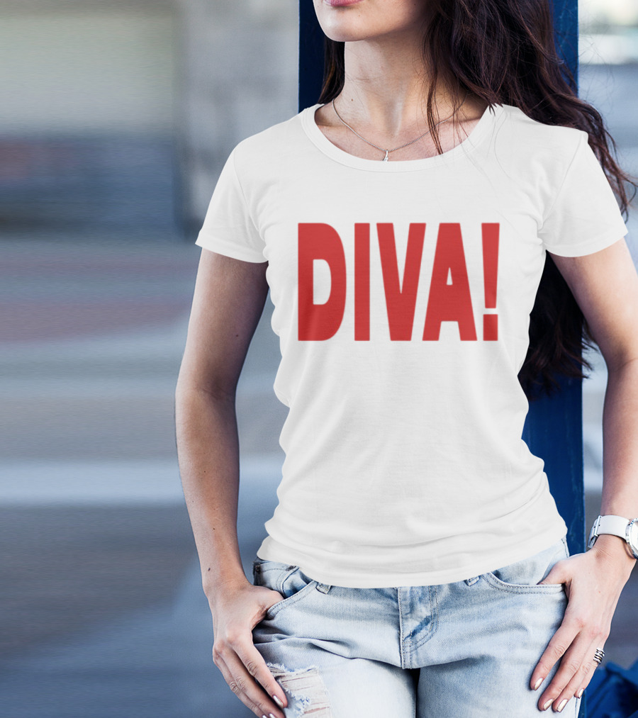 Role Model Diva DIVA! Red Lettering T-Shirt