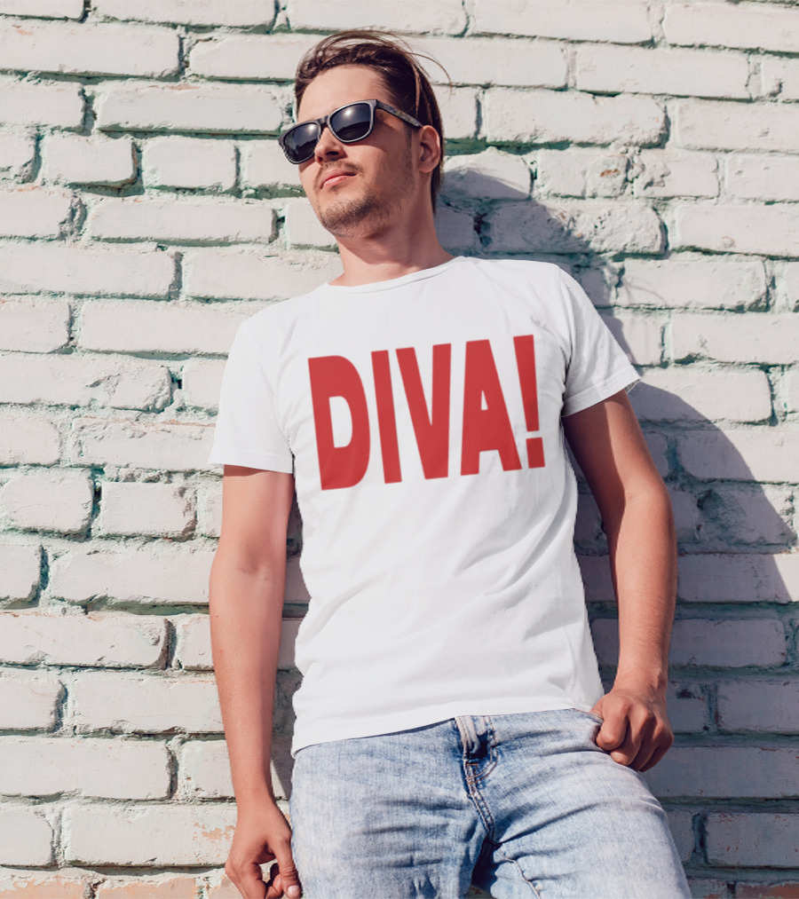 Role Model Diva DIVA! Red Lettering T-Shirt