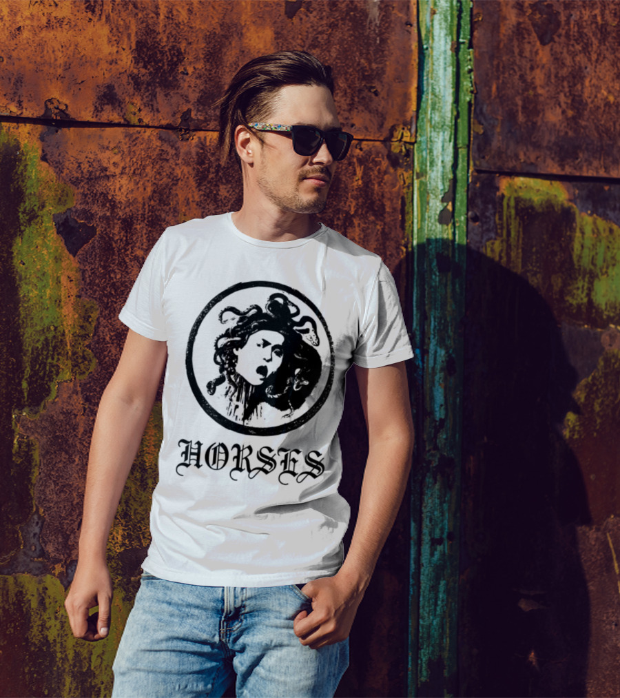 Horses Medusa Iconic Mythical Symbolism T-Shirt