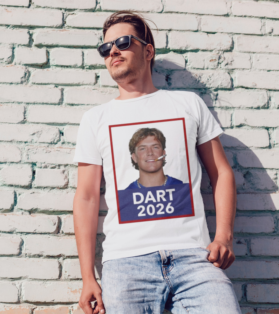 Dart 2026 Cigarette Image Red Frame T-Shirt