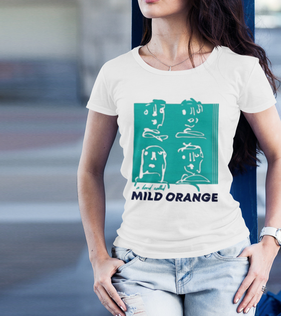Mild Orange A Band Called Faces Artwork T-Shirt