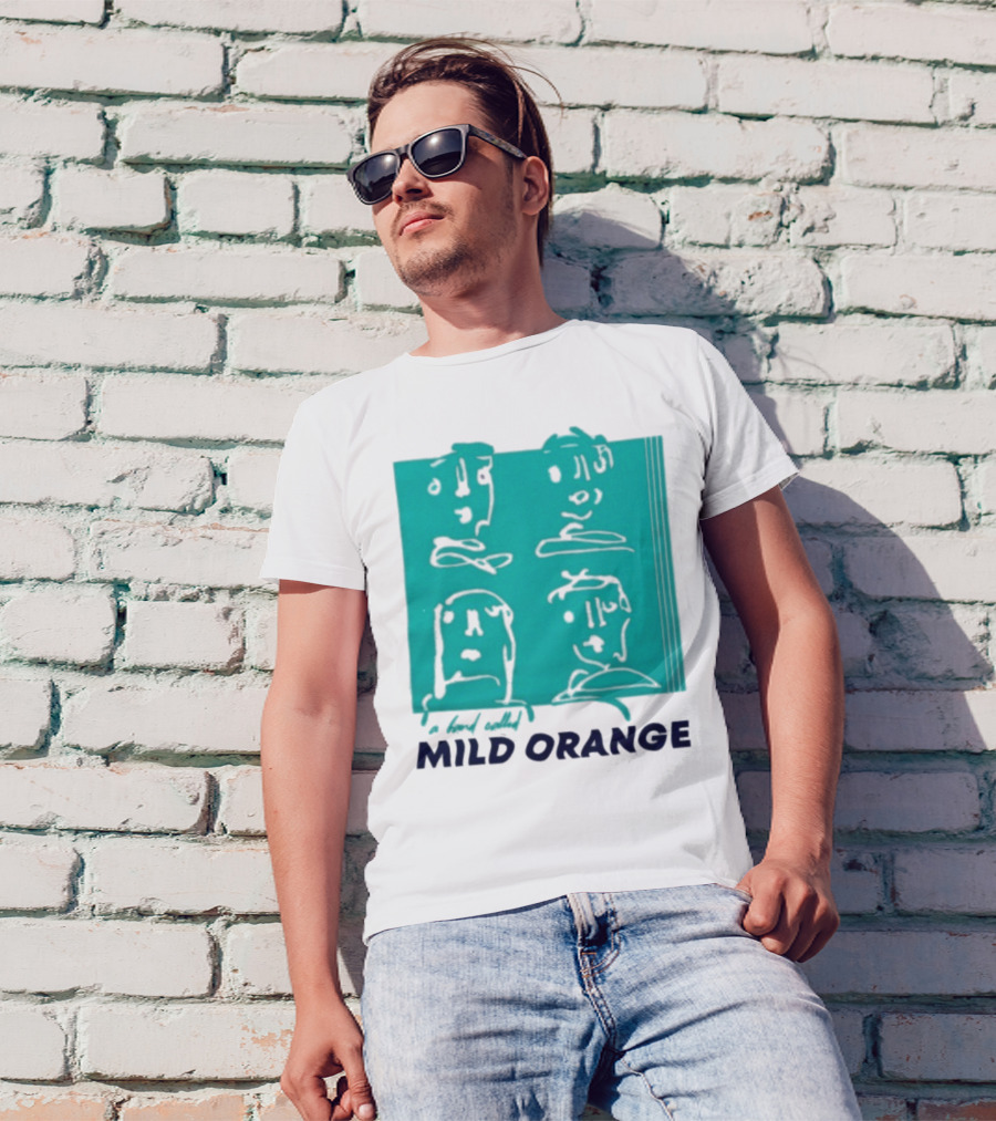 Mild Orange A Band Called Faces Artwork T-Shirt