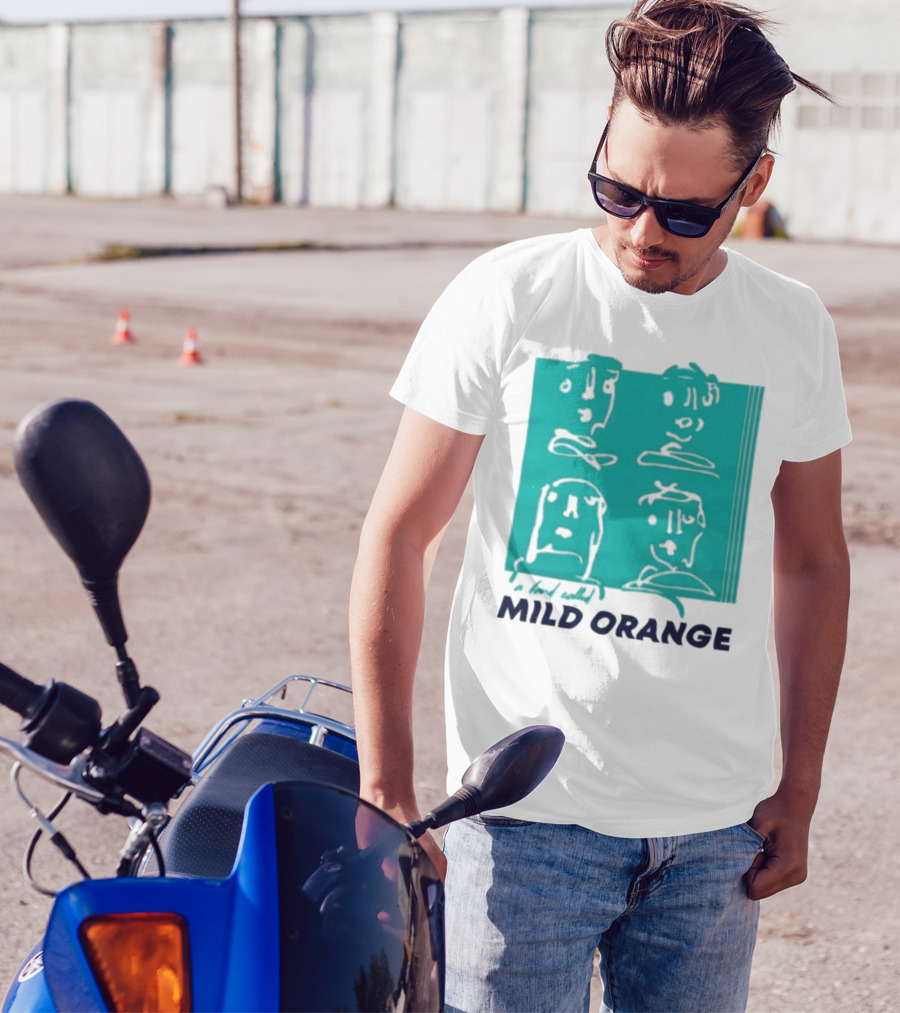 Mild Orange A Band Called Faces Artwork T-Shirt
