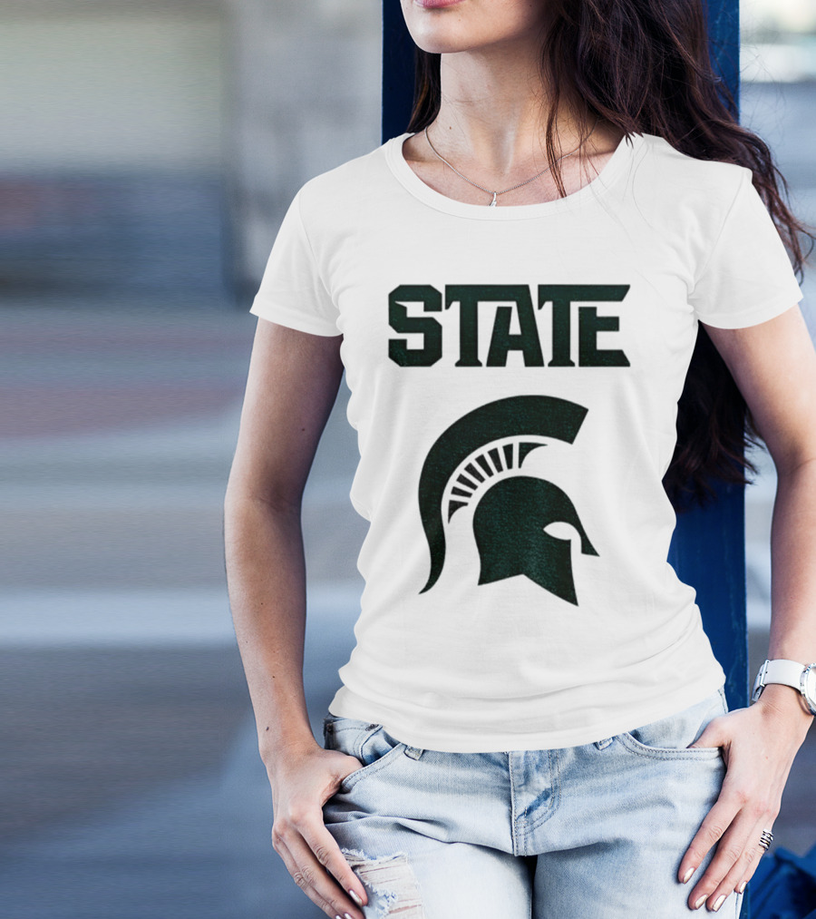 STATE Spartans Michigan Big Ten Basketball T-Shirt