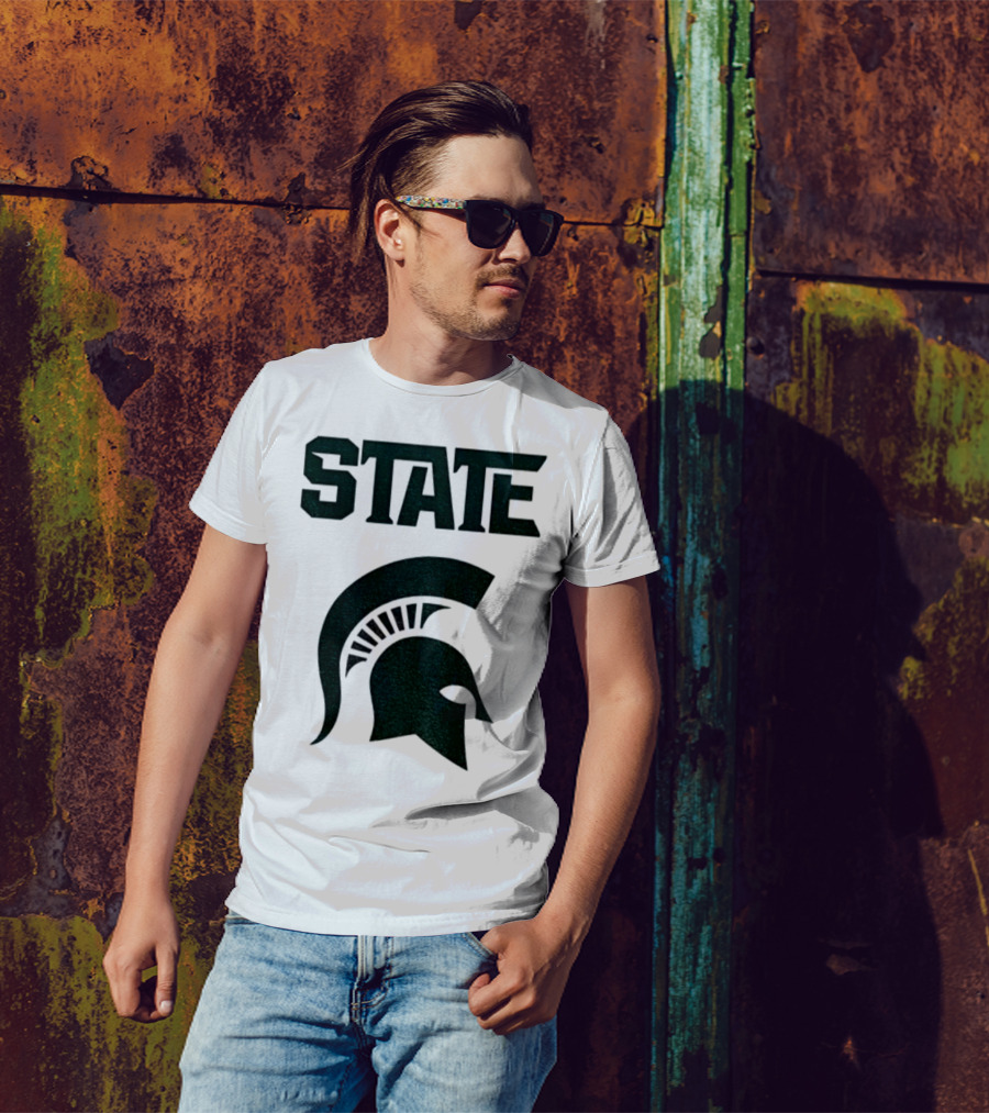 STATE Spartans Michigan Big Ten Basketball T-Shirt