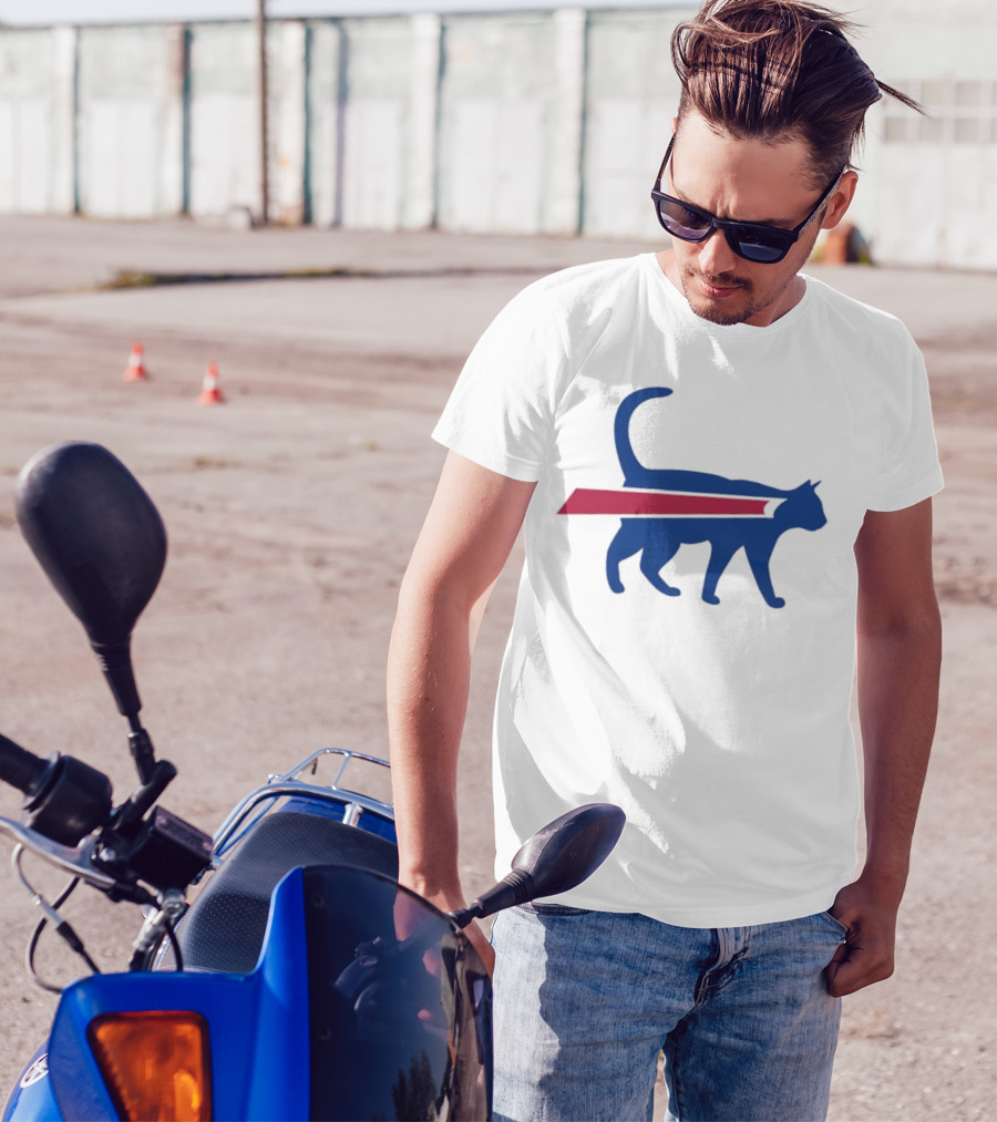 Cat Mafia X Buffalo Bills Baseball Collaboration T-Shirt