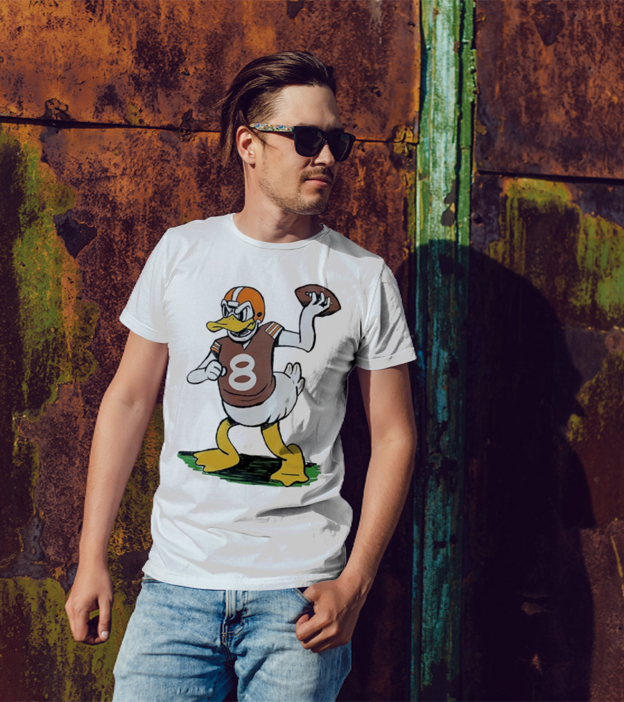 Duck Quarterback Number 8 Cleveland Browns Dillon Gabriel T-Shirt