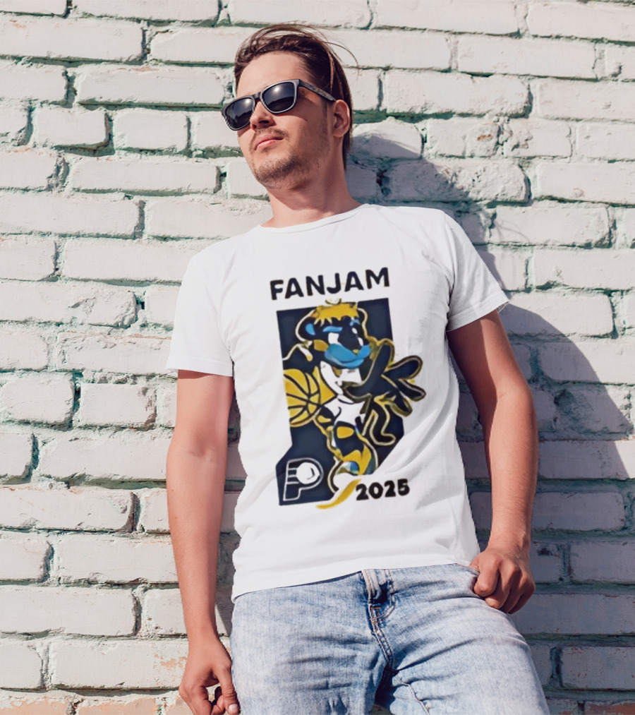 FanJam Indiana Pacers NBA Mascot 2025 T-Shirt