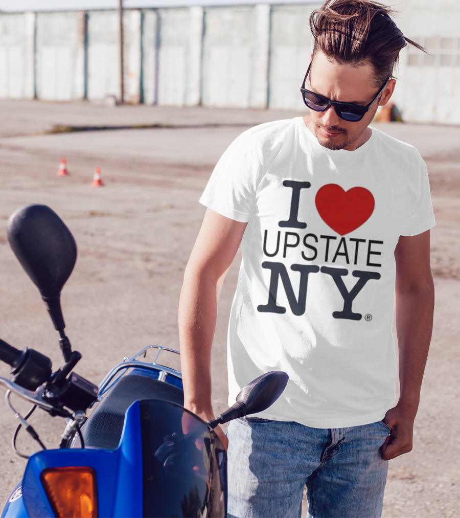 I Love Upstate NY Heart Icon T-Shirt