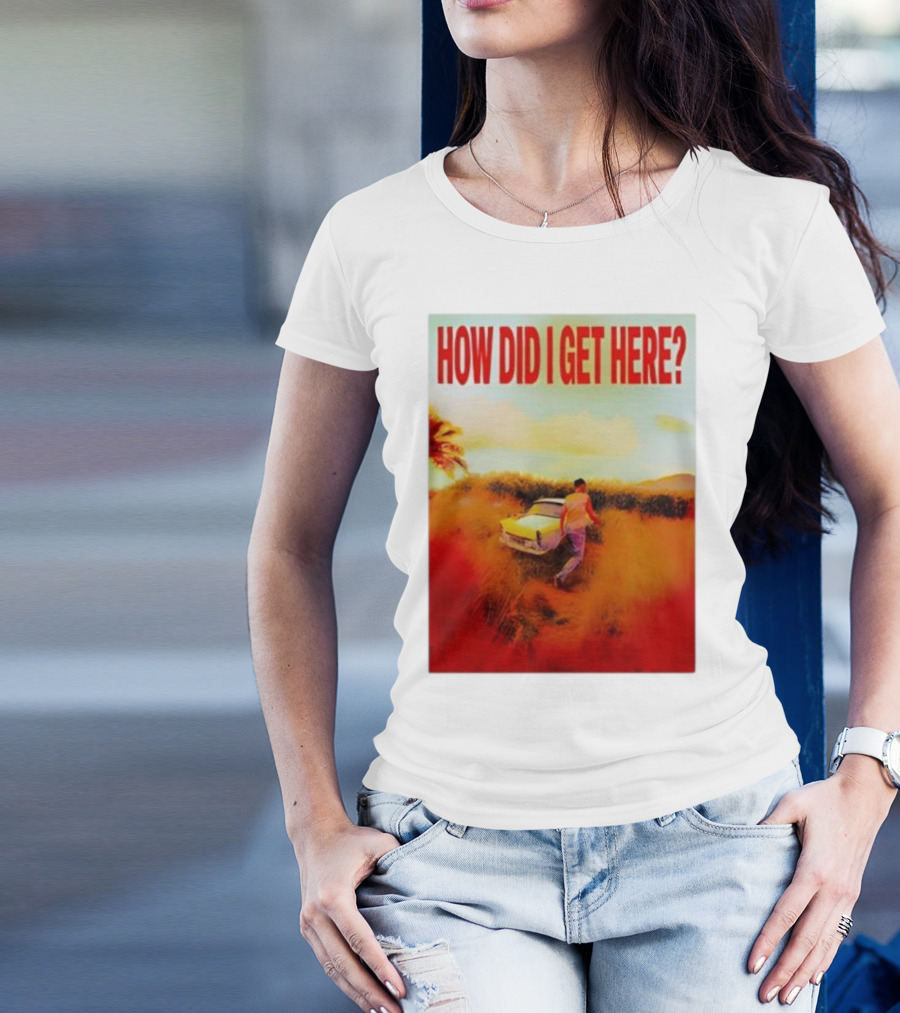 Louis Tomlinson How Did I Get Here Red Text Vintage Car Scene T-Shirt