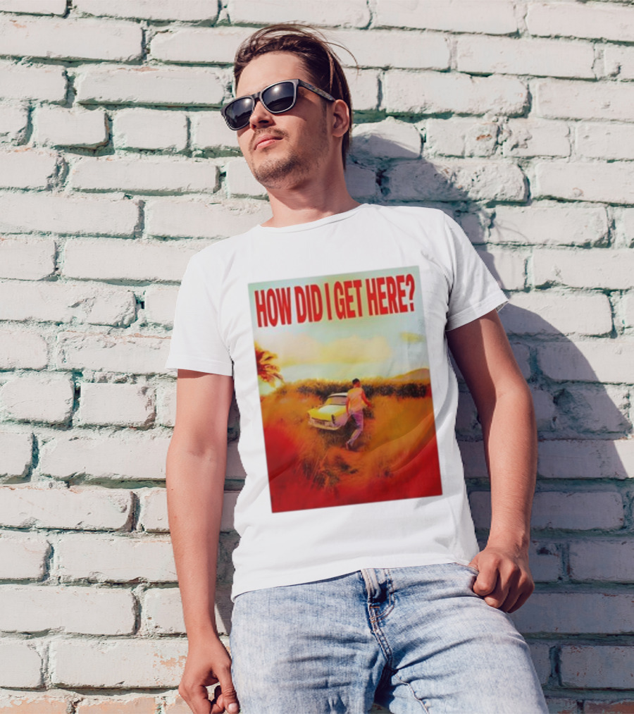 Louis Tomlinson How Did I Get Here Red Text Vintage Car Scene T-Shirt