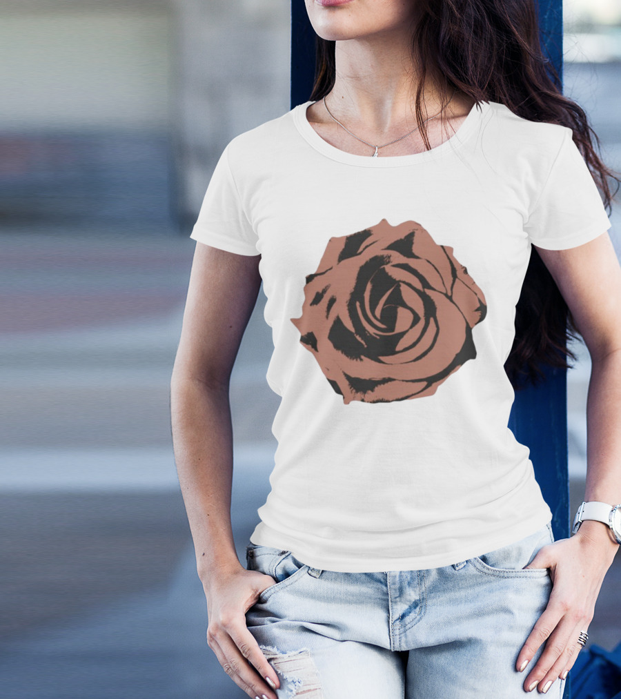 A Flair For The Dramatic Rose Black And Pink Graphic T-Shirt