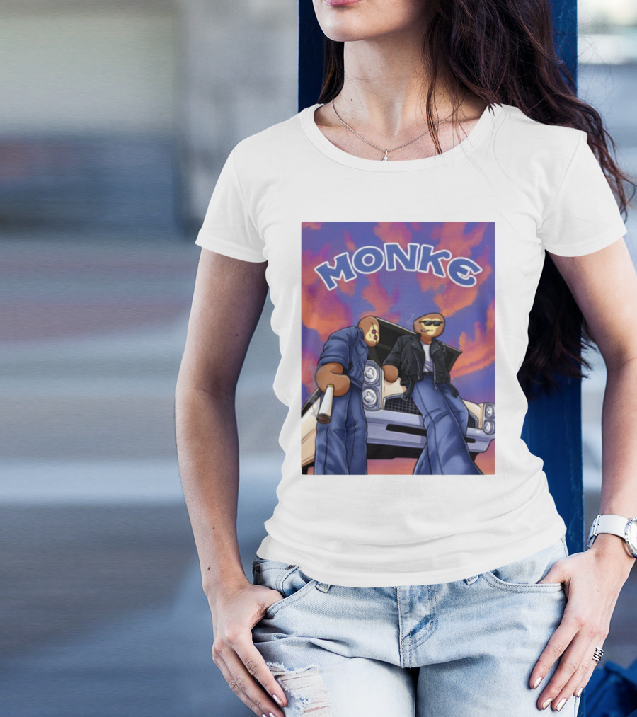 Joe Monke Cool Vibe Retro Car Art T-Shirt