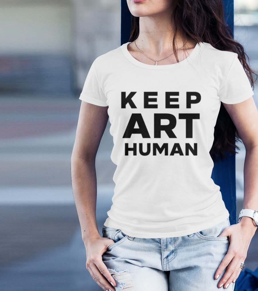 Keep Art Human Movement Statement T-Shirt