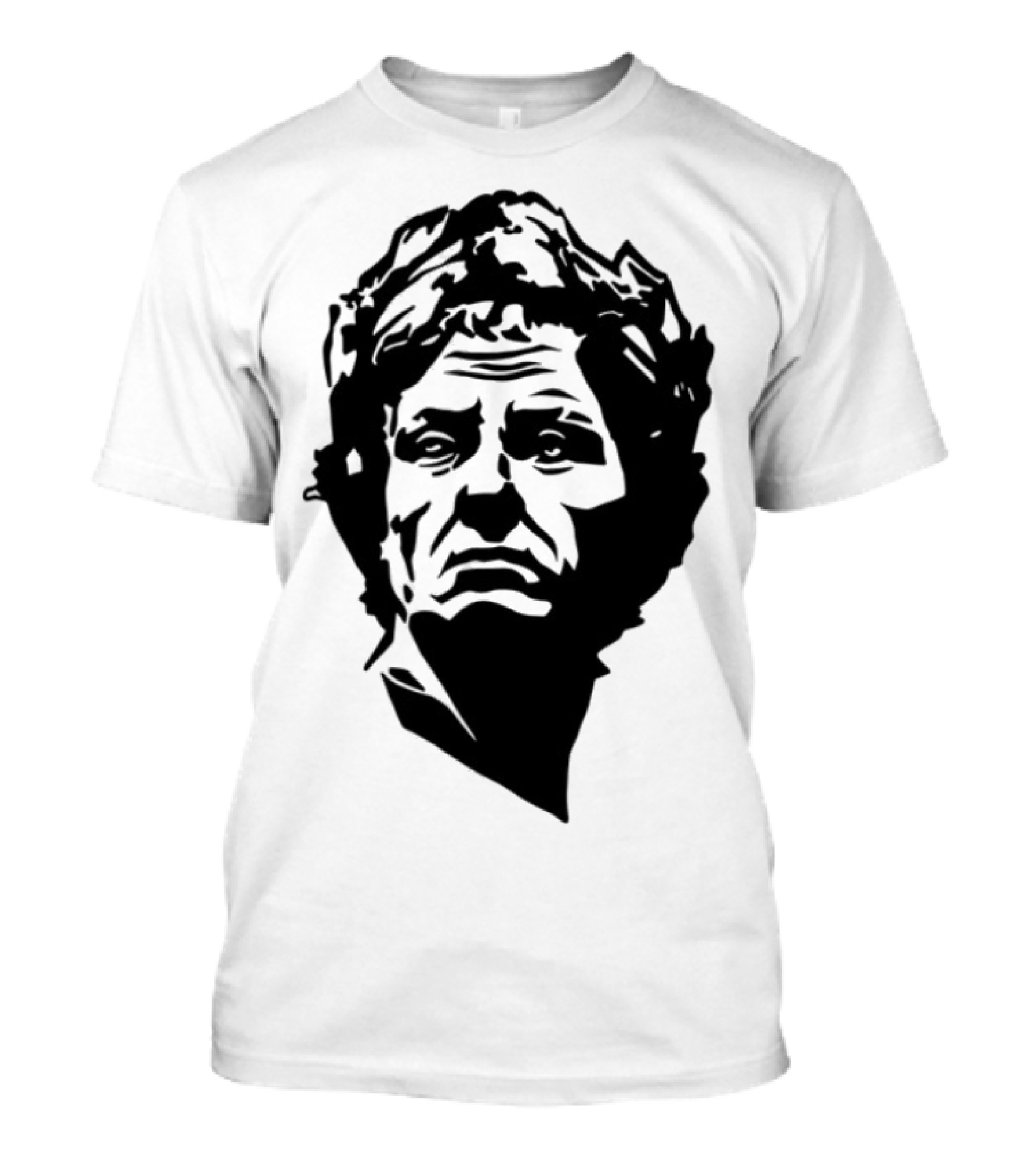 Daily Roman Updates Julius Caesar Line Art Sketch T-Shirt