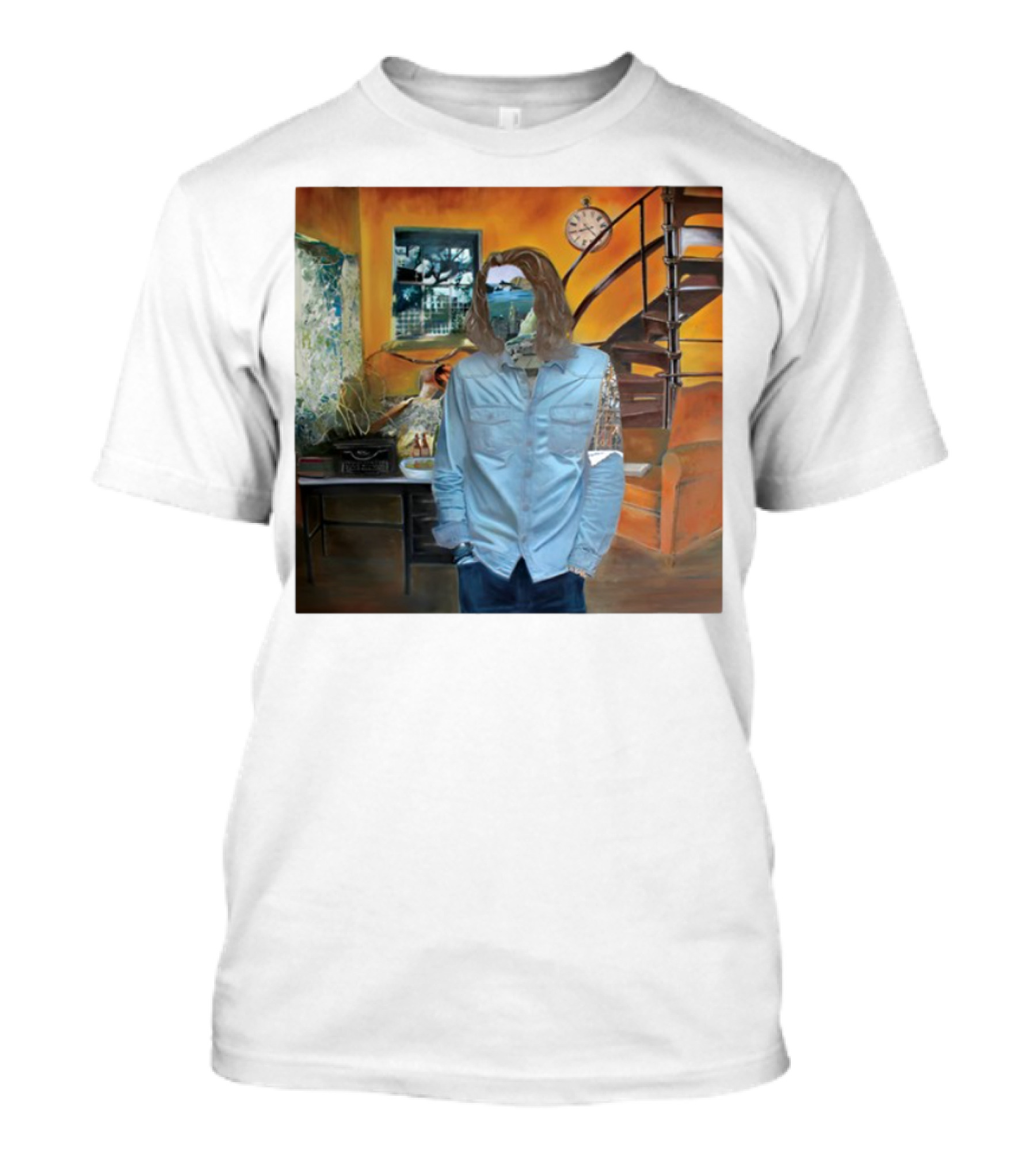 Hozier Album 10 Year Anniversary Surreal Collage Art Blue T-Shirt