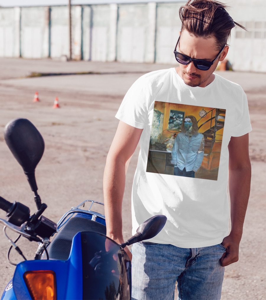 Hozier Album 10 Year Anniversary Surreal Collage Art Blue T-Shirt