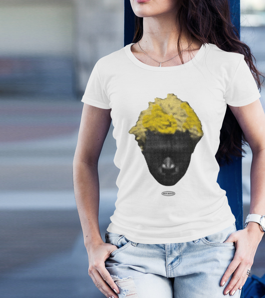 Mon Rovia Boy Yellow Hair Pop Art Style T-Shirt