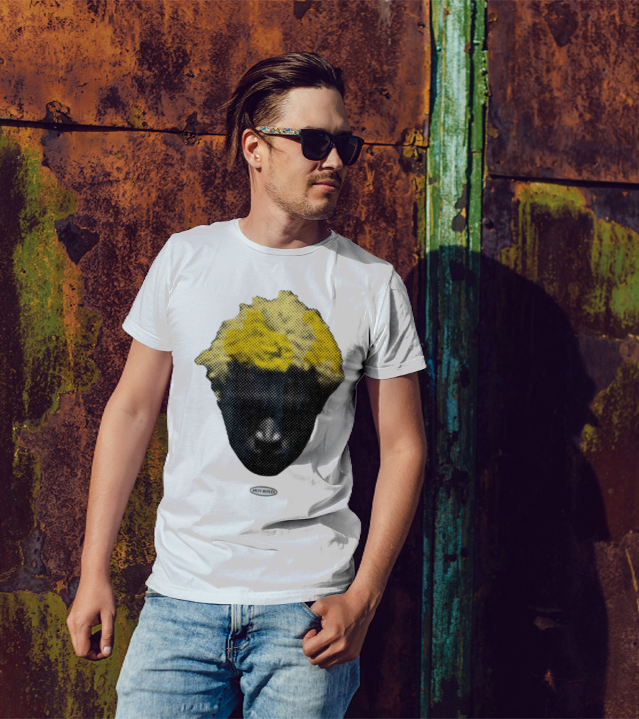 Mon Rovia Boy Yellow Hair Pop Art Style T-Shirt