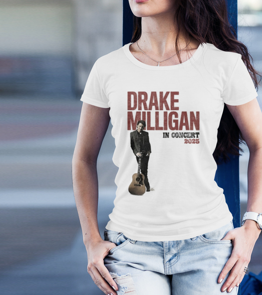 Drake Milligan Live On Stage 2025 Concert Tour T-Shirt