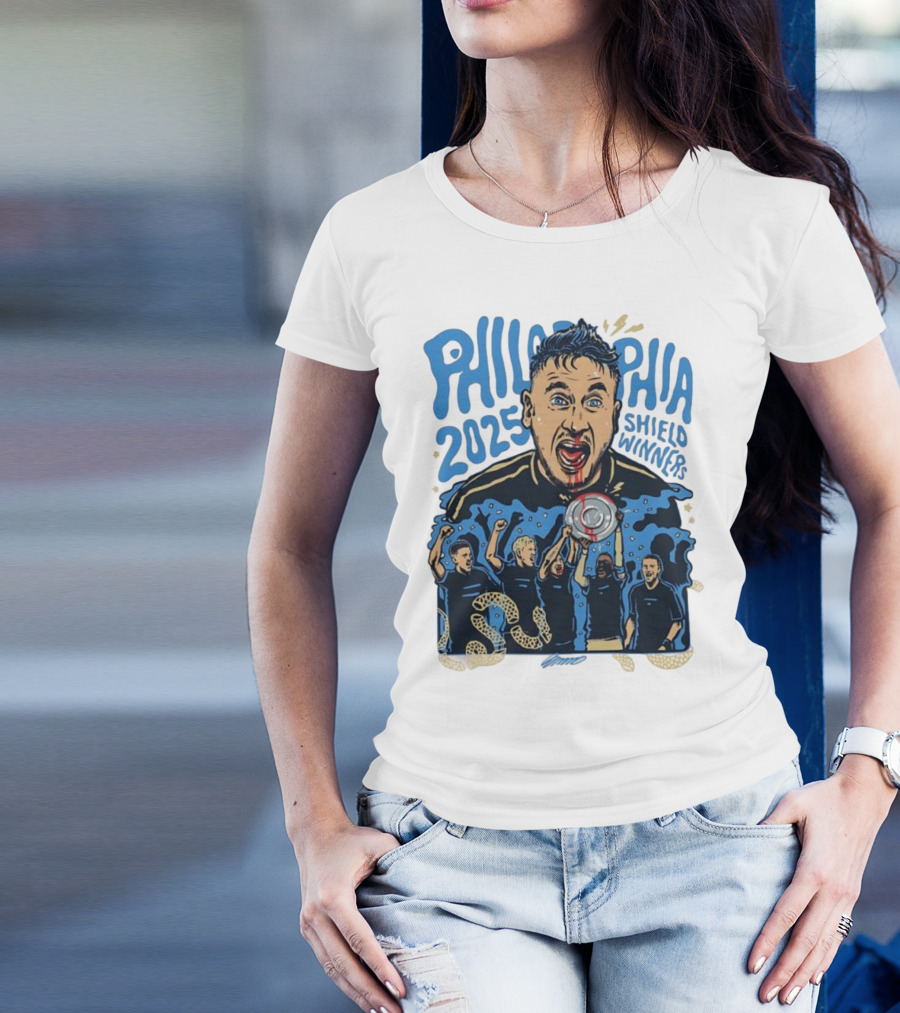 Philadelphia 2025 Shield Winners Union Victory T-Shirt