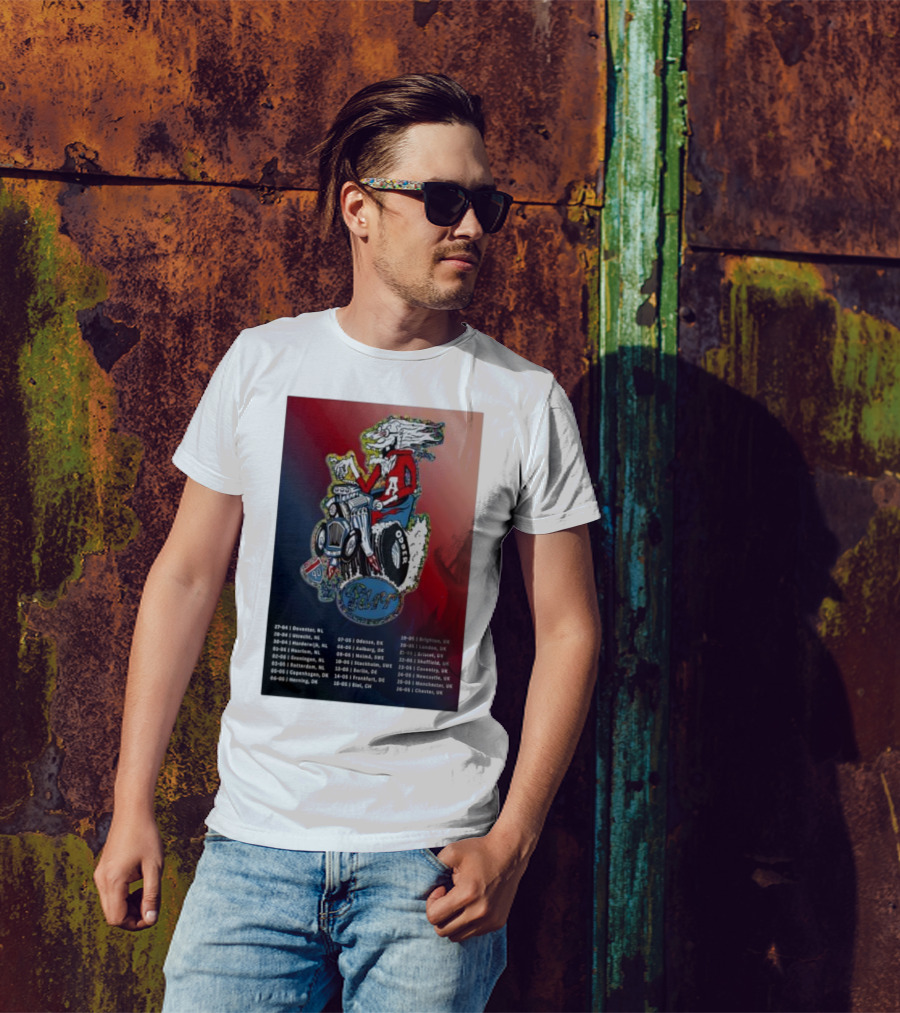 Europe UK Spring 2026 Charlie Parr Tour Dates Netherlands Denmark Sweden UK T-Shirt