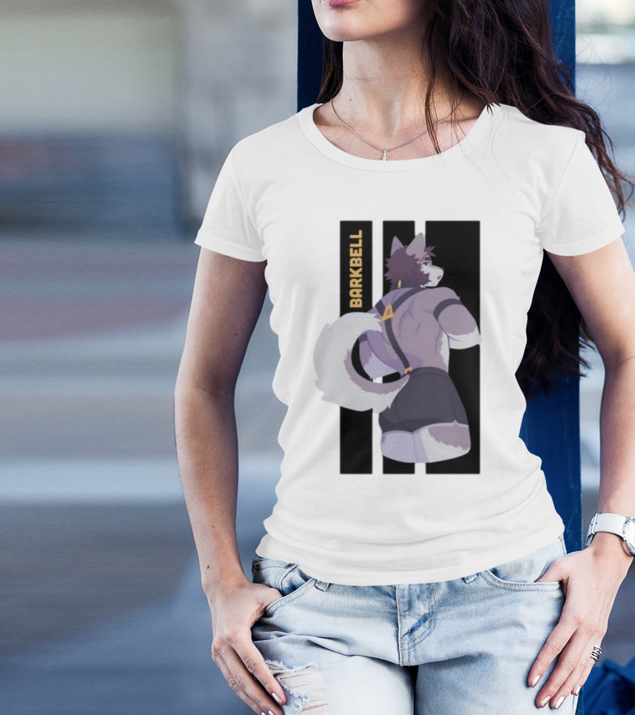 Barkbell Lycan Lifts Ringer Pump Cover Wolf Workout T-Shirt