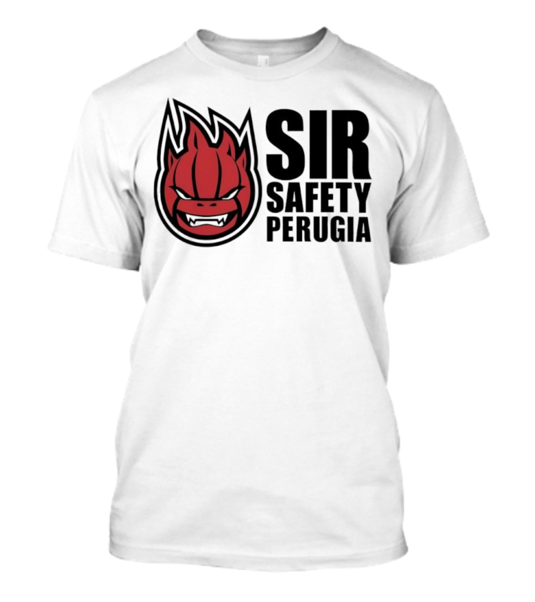 Sir Safety Perugia Volleyball Team Iconic Red Mascot T-Shirt