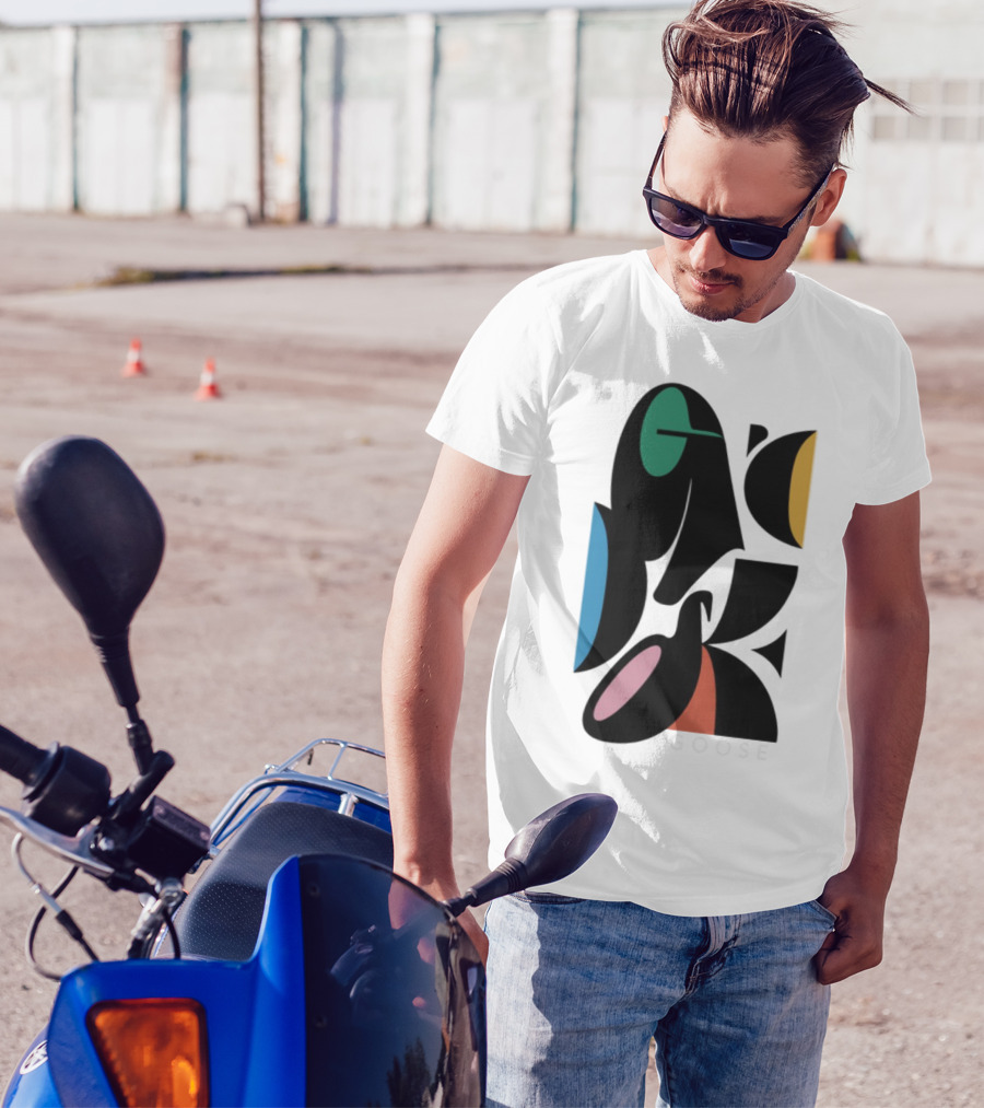 Warp Spheres Goose The Band Colorful Abstract Shapes T-Shirt