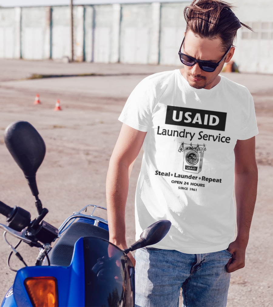 Usaid Laundry Service Steal Launder Repeat Since 1492 T-Shirt