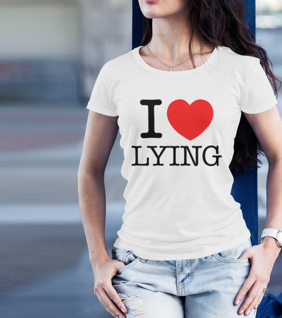 Premi Sterlin I Heart Lying Bold Statement T-Shirt