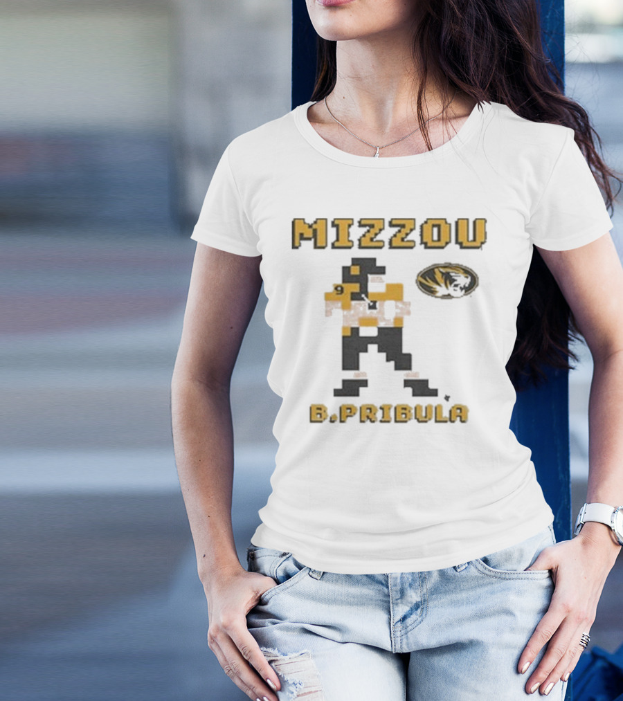 Mizzou B.Pribula 8-Bit Missouri Tigers T-Shirt