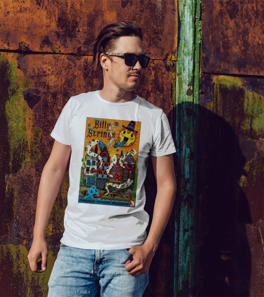 Billy Strings TivoliVredenburg Utrecht Netherlands October 7-8 2025 Music Festival Psychedelic Cityscape Design T-Shirt