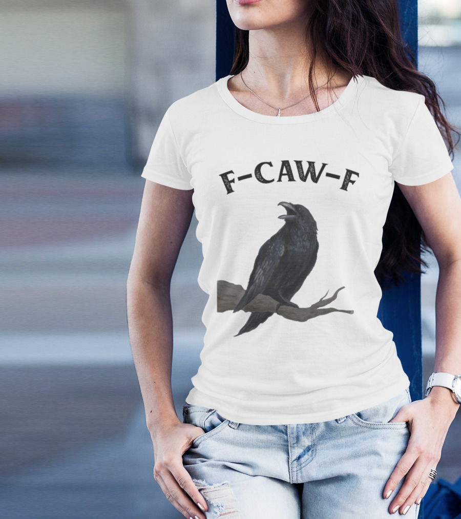 F-CAW-F Raven Bird Crowd T-Shirt