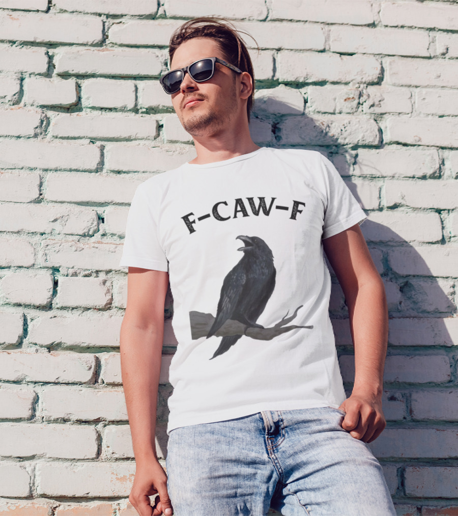 F-CAW-F Raven Bird Crowd T-Shirt