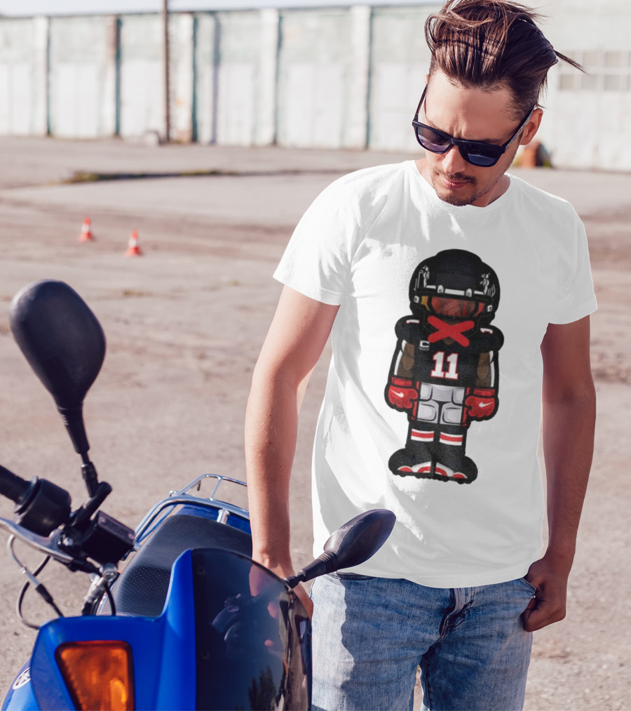 Julio Jones Cartoon Atlanta Falcons NFL 2025 T-Shirt