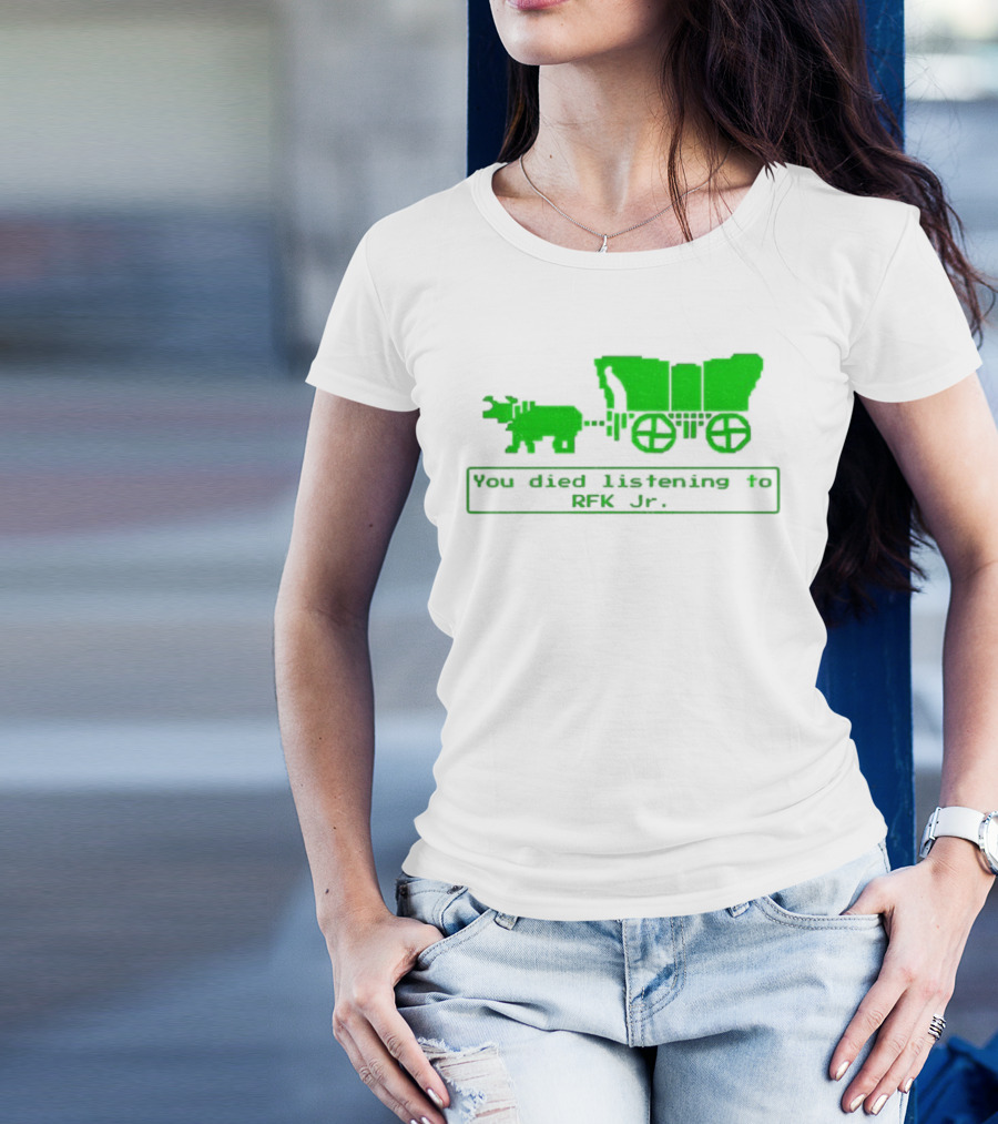 RFK Jr You Died Listening Oregon Trail Pixel Art T-Shirt