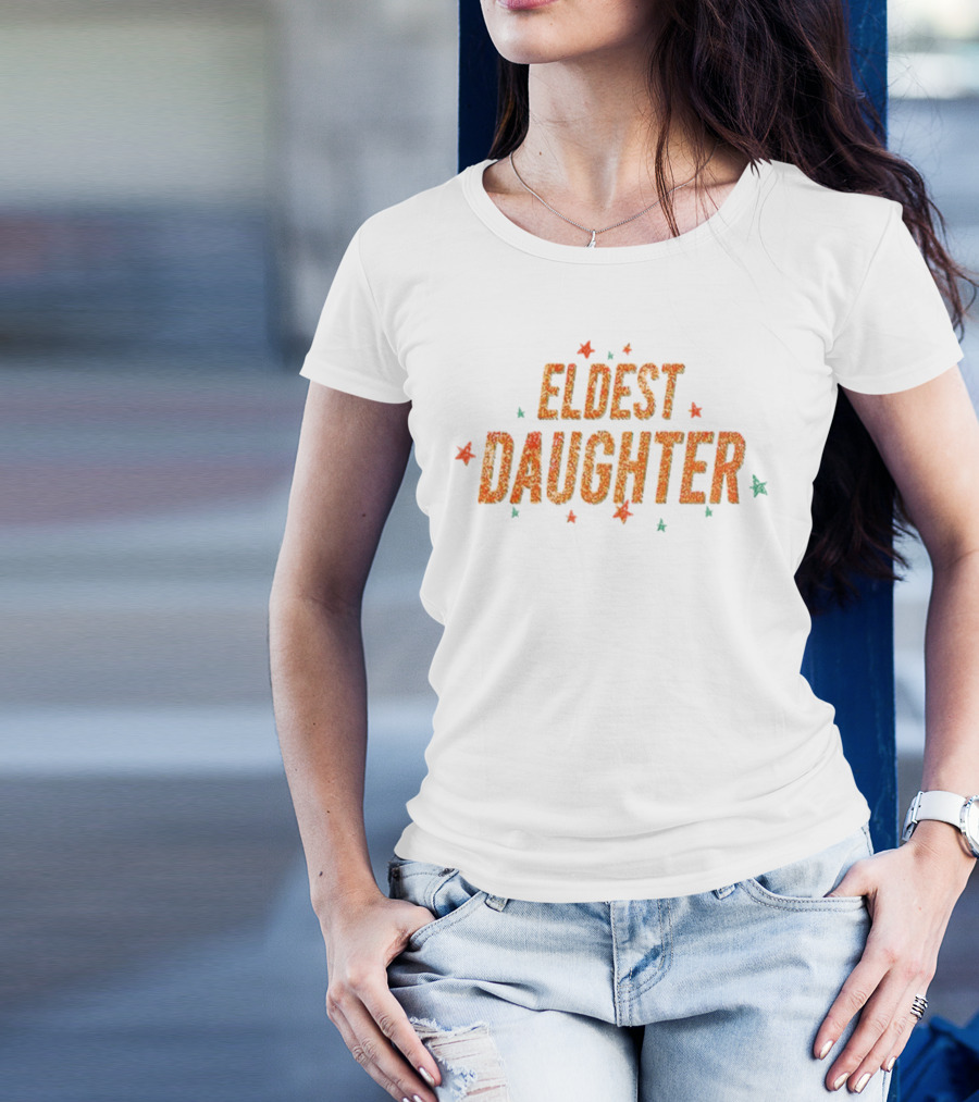 Eldest Daughter Glitter Stars Vintage Style T-Shirt