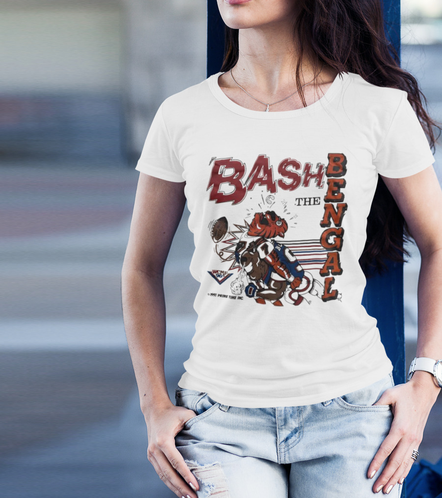 Bash The Bengal Football Rivalry Action T-Shirt