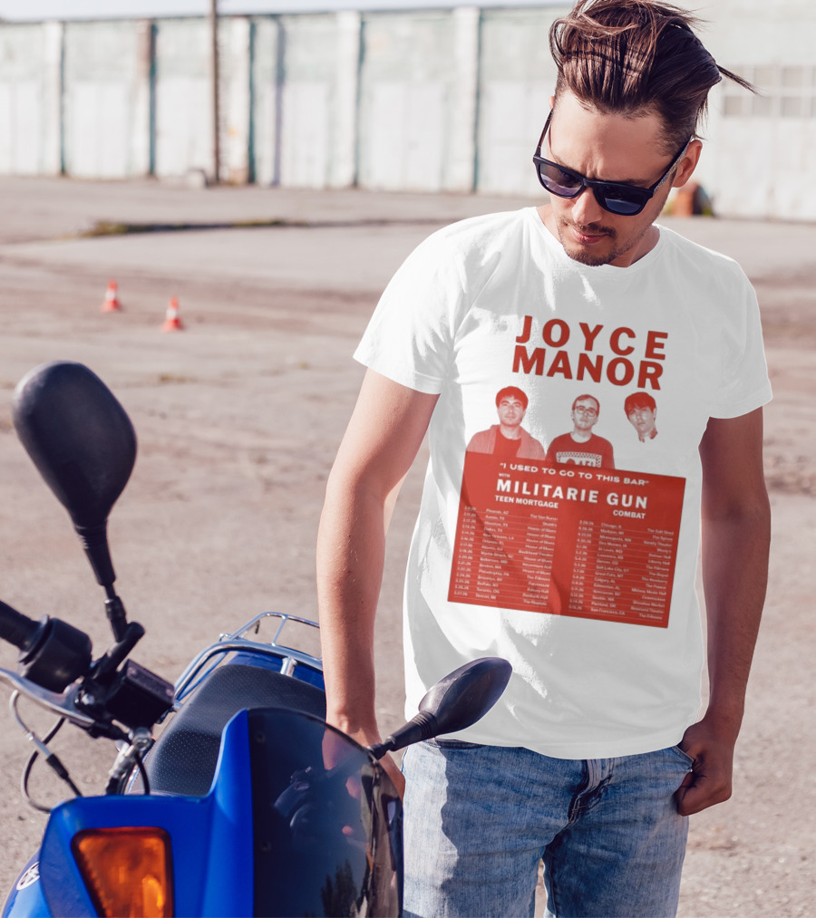 Joyce Manor I Used To Go To This Bar With Militarie Gun Teen Mortgage Combat 2026 Tour Dates T-Shirt