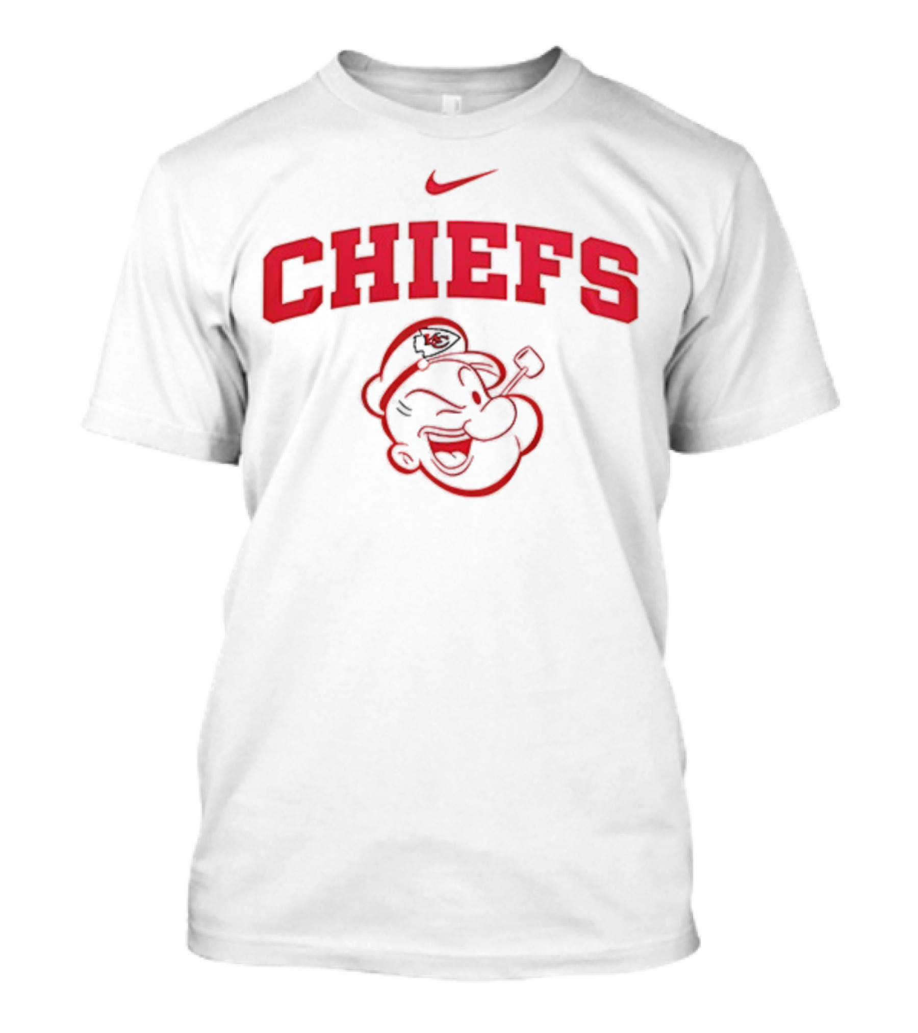 Kansas City Chiefs Popeye I Yam What I Yam Nike Collaboration T-Shirt