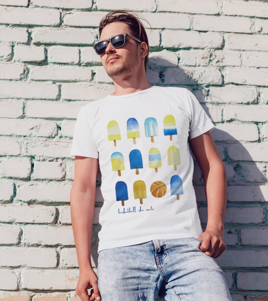 Quintessential Basketball She Wrote Ice Cream Popsicles T-Shirt