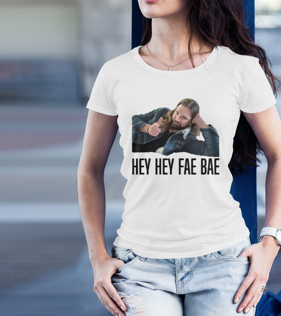 Hey Hey Fae Bae Denim Pose T-Shirt